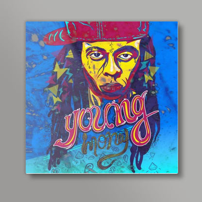 Lil Wayne: Young Money Square Art Print