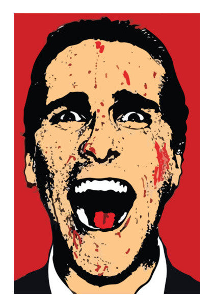 Wall Art, Christian Bale Cartoon Wall Art