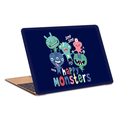Happy Crazy Monsters Artwork Laptop Skin