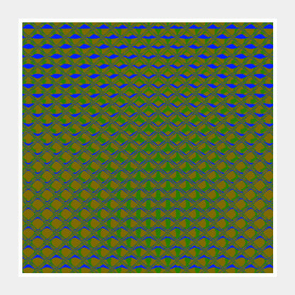 Square Art Prints, Blue in Green Square Art Prints