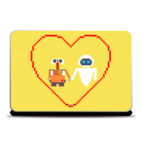 Laptop Skins, Wall-e and Eve Pixel Art Laptop Skins