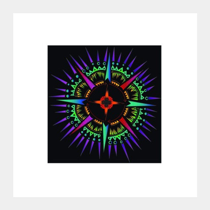 Square Art Prints, Trippy design  Square Art Prints