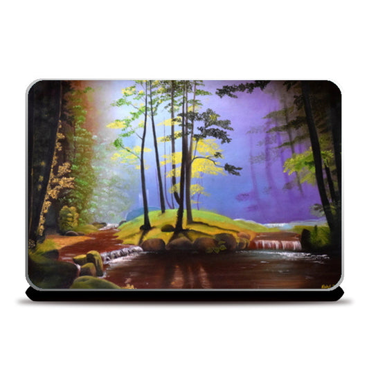 Forest Oil Painting Laptop Skins