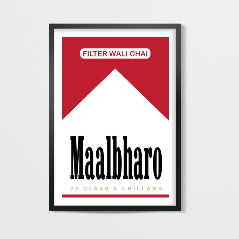 Maalbharo - A tribute to Marlboro and tea lovers ! Wall Art