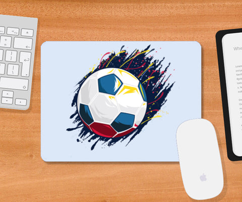 Colorful Football Illustration | #Footballfan Mousepad