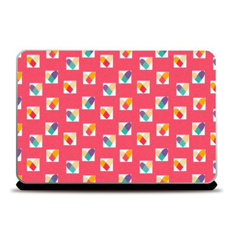 Laptop Skins, Heart in a Box (Pink) Laptop Skins
