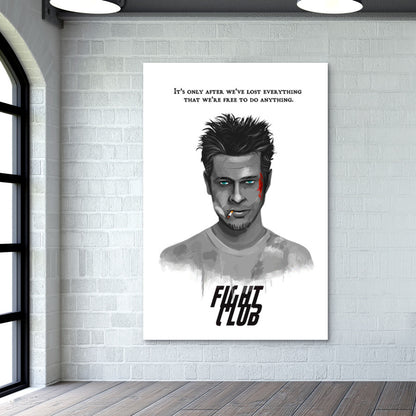 bradpitt-fight club Wall Art