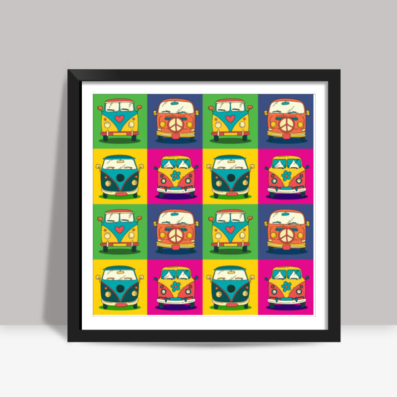 Retro Pop Square Art Prints