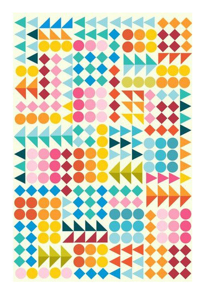 Basic Shape Pattern  Wall Art