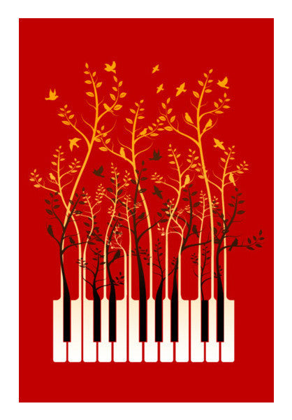 Piano Birds Art PosterGully Specials