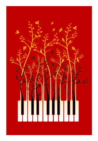 Piano Birds Art PosterGully Specials