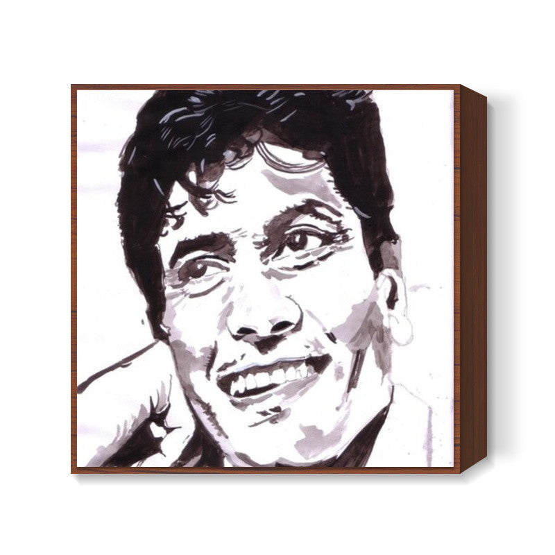 Bollywood actor Jeetendra acted well in several family dramas Square Art Prints