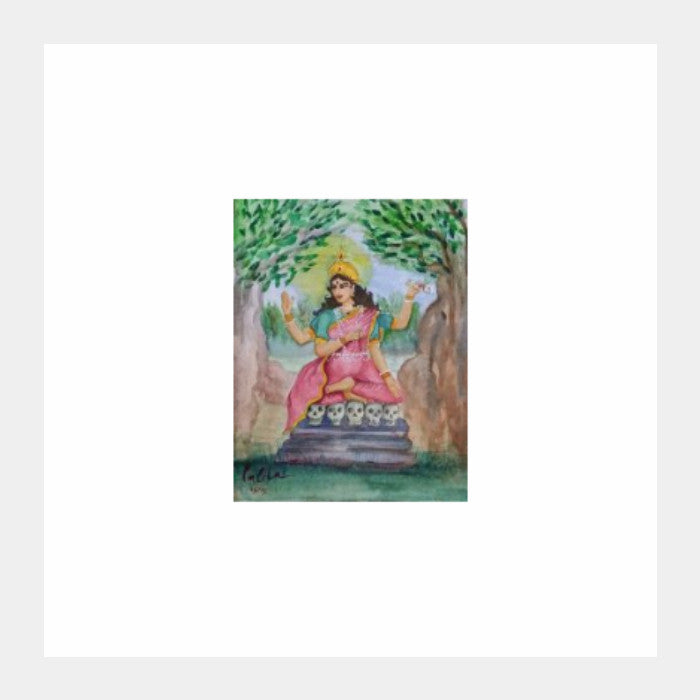 Square Art Prints, Godess Bhairavi / artiste : Lalitavv, - PosterGully