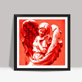 Guardian angel Square Art Prints