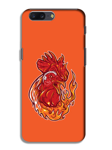 Rooster On Fire OnePlus 5 Cases