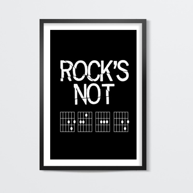 Rocks Not Dead | Horns Up Wall Art