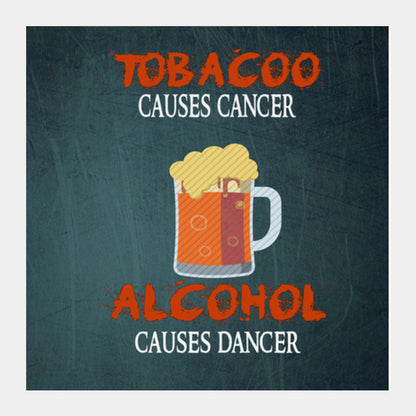 Alcohol Causes Dancer Square Art Prints