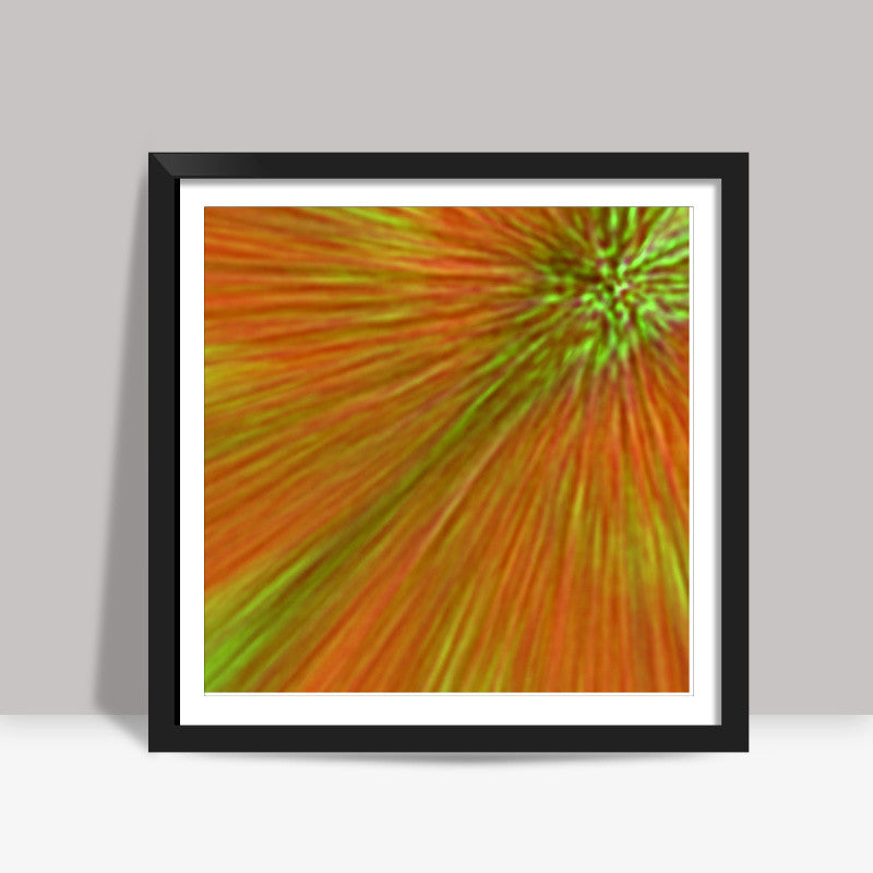 Grass in Fire Square Art Prints