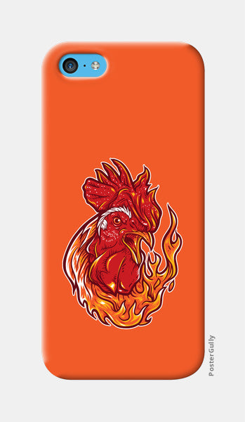 Rooster On Fire iPhone 5c Cases