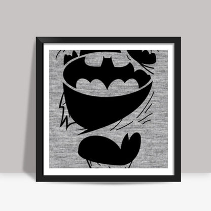 Batman The dark knight ripped off design Square Art Prints