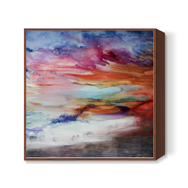 Storm coming Square Art Prints