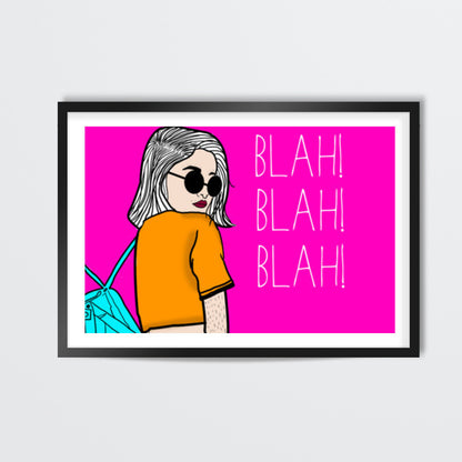 BLAH BLAH BLAH 2 Wall Art