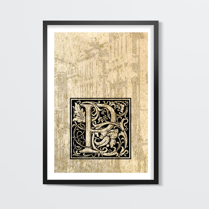 Ornate P Wall Art