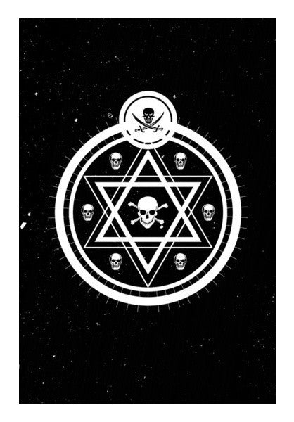 Victorian Astrology Skull Art PosterGully Specials