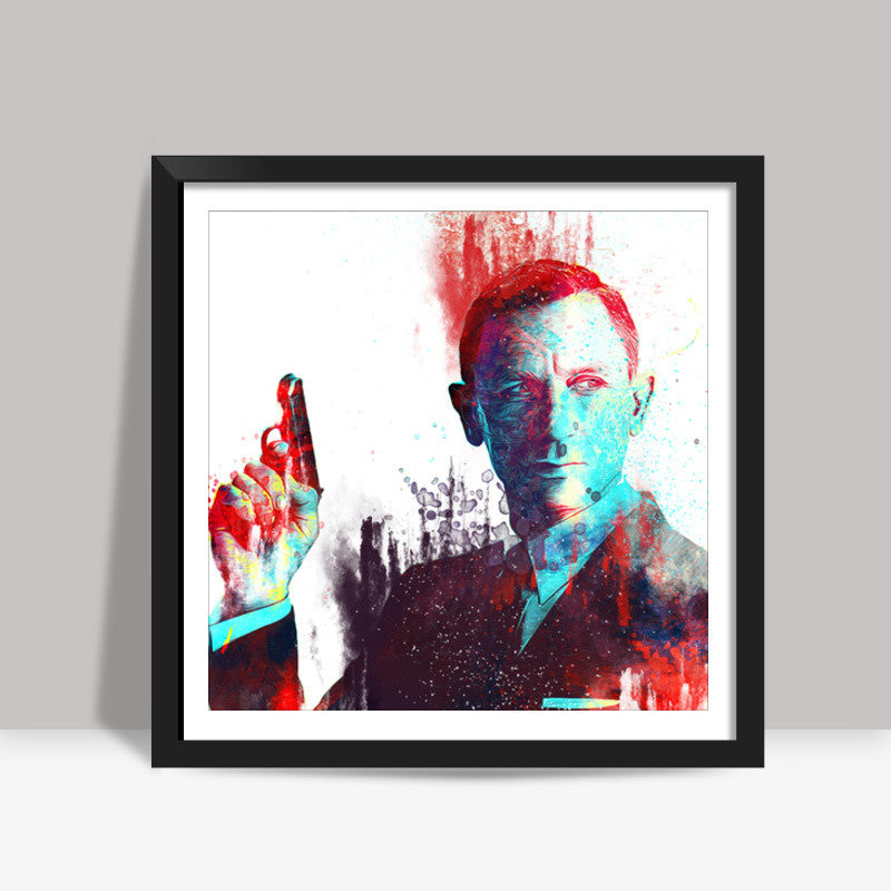 007 - Daniel Craig Square Art Prints