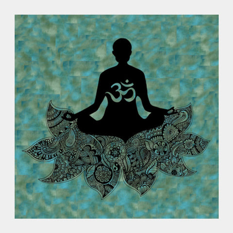Yoga  Motivation  Zentangle  Mandala  Doodle Square Art Prints PosterGully Specials