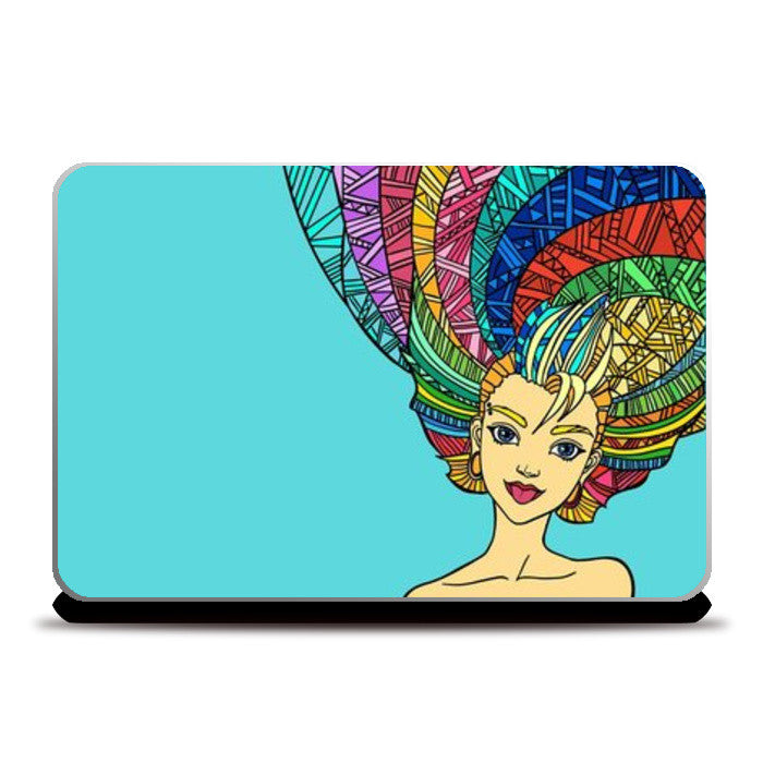 Mandal beauty girl  Laptop Skins