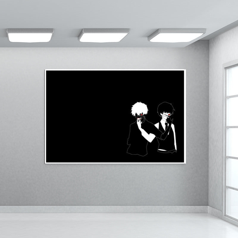 kaneki dark and ligh Wall Art