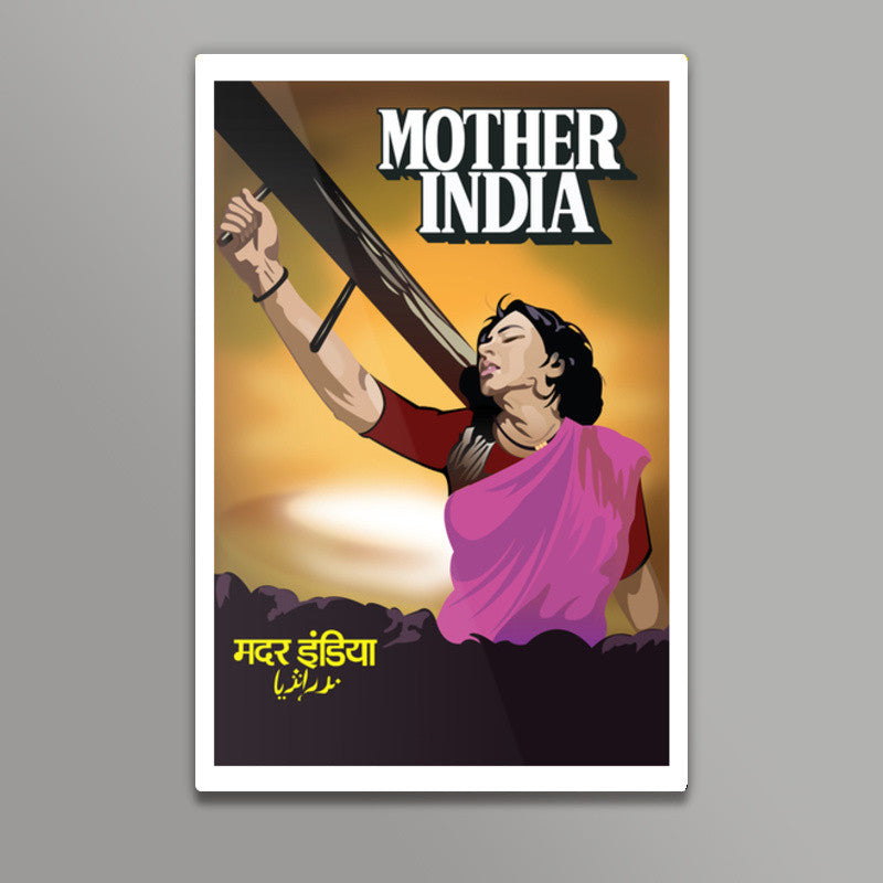 Mother India Vector Art Wall Art