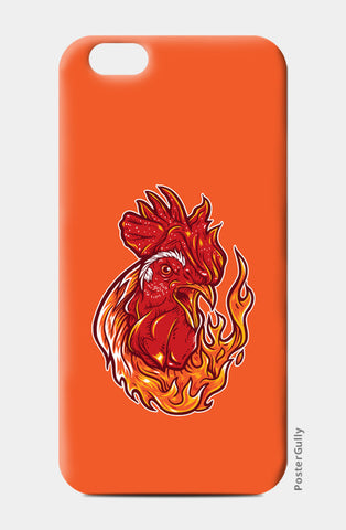 Rooster On Fire iPhone 6/6S Cases