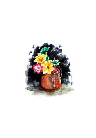PosterGully Specials, Plastic Flowers Wall Art
