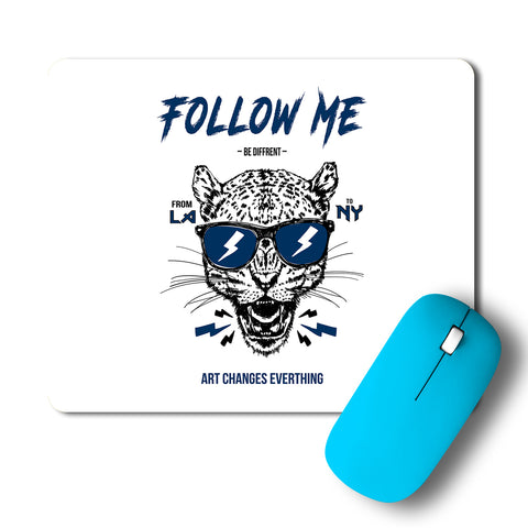 Follow Me Leopard Pop Art Mousepad