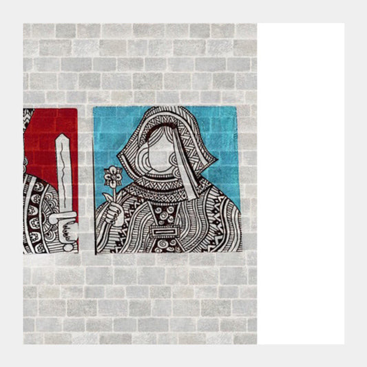 roi et reine Square Art Prints