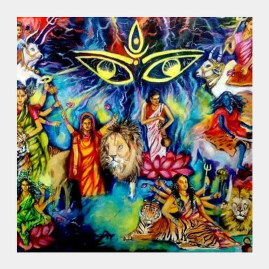 navadurga Square Art Prints