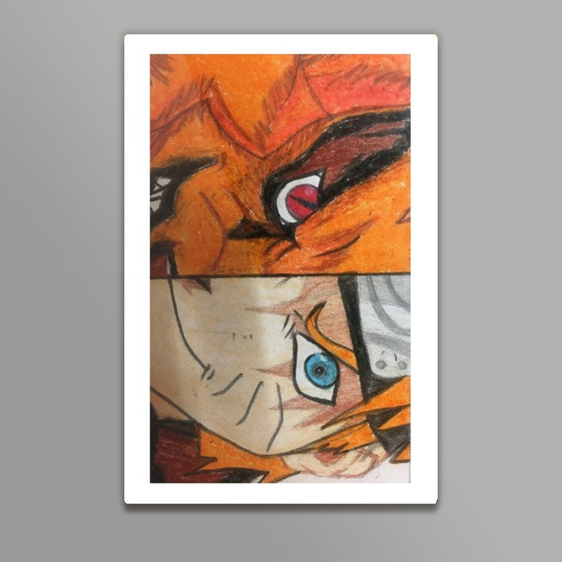 Naruto | Oil Pastel Sketch | Wall Art