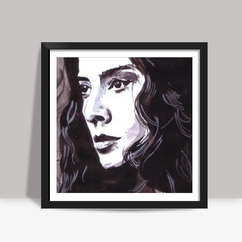 Bollywood star Tabu has an impressive body of work Square Art Prints