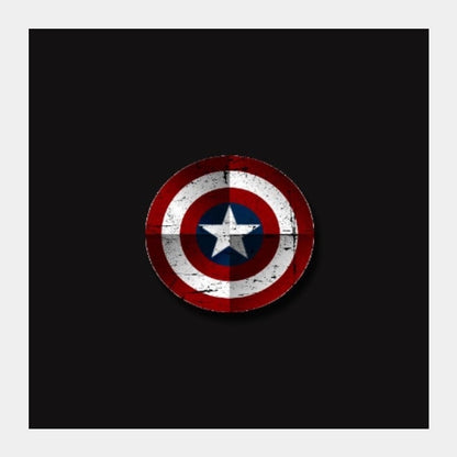 Square Art Prints, CAPTAIN AMERICA ART | Alok kumar, - PosterGully