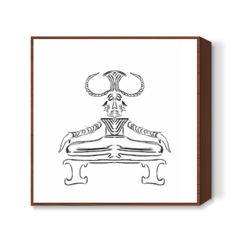 Shiva- the mahayogi Square Art Prints