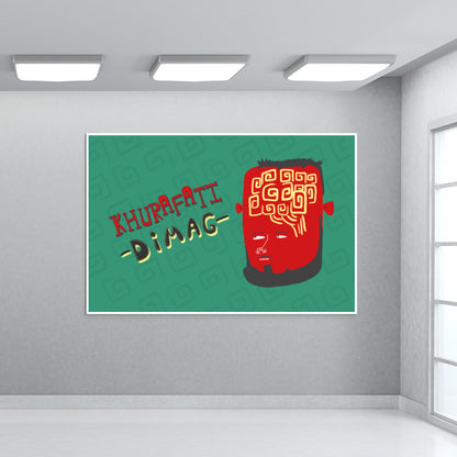 Khurafati Dimag (Pattern Background) Wall Art
