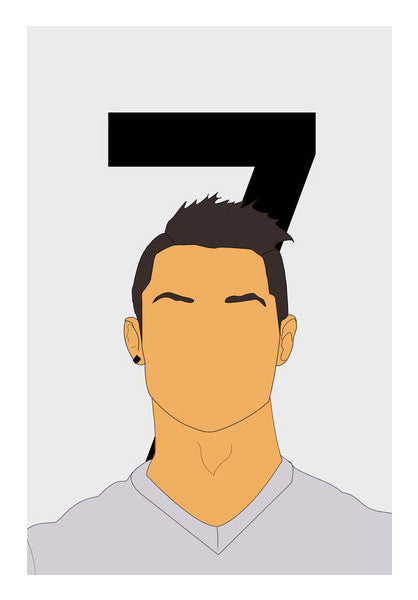 Cristiano Ronaldo 7 | Real Madrid | Football Wall Art