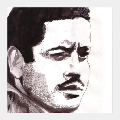 Guru Dutt was a visionary filmmaker Square Art Prints