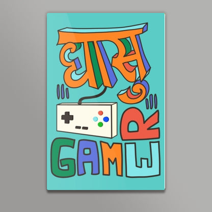 Dhasu Gamer (Light-Green Back) Wall Art