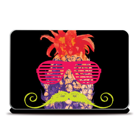 Laptop Skins, Pineapple Punk Neon Laptop Skin | Lotta Farber, - PosterGully