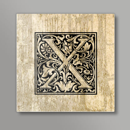 Ornate X Square Art Prints