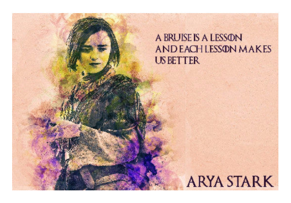 Wall Art, Arya Stark Watercolour Artwork