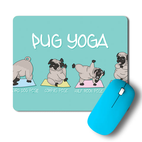 Pug Yoga Mousepad